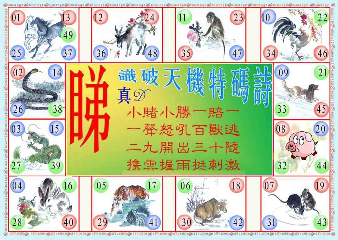 030期识破天机B版[图]